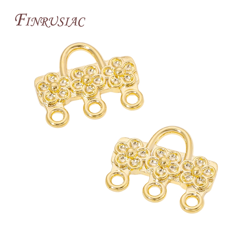Women Bags Gold - Connecteur de boucles d'oreilles en laiton