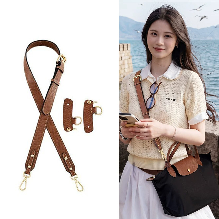 Women'S Bags Longchamp - Bandoulière en cuir pour sac Longchamp