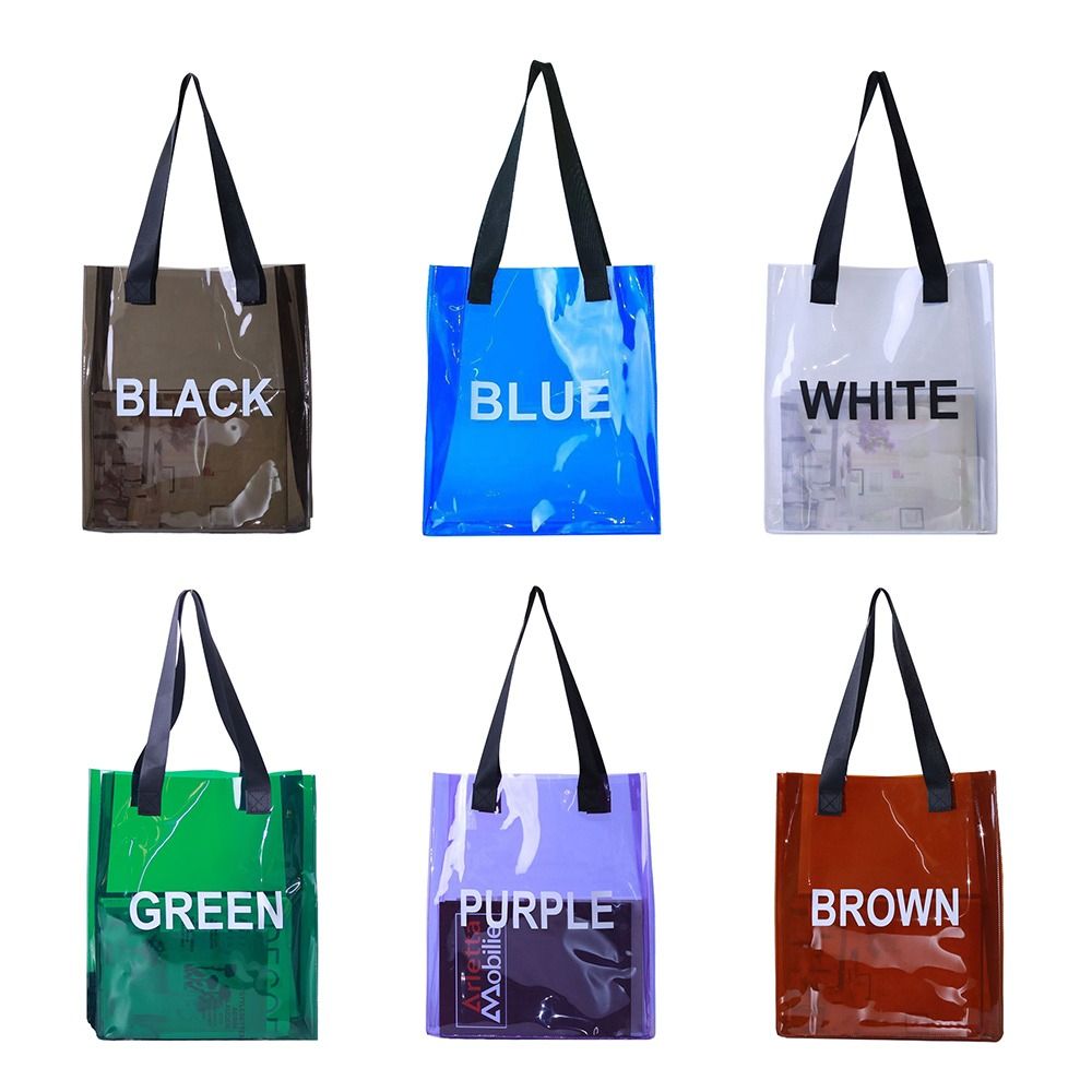 Jelly Bag Clear Pvc - Sac fourre-tout Transparent Portable en gelée