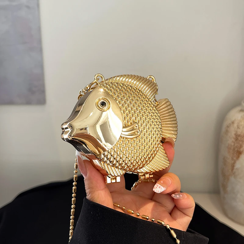 Women Bags Gold - Petit sac à main en métal