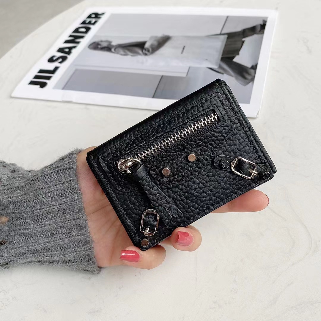 Women Bags Ck - Mini portefeuilles courts en cuir véritable