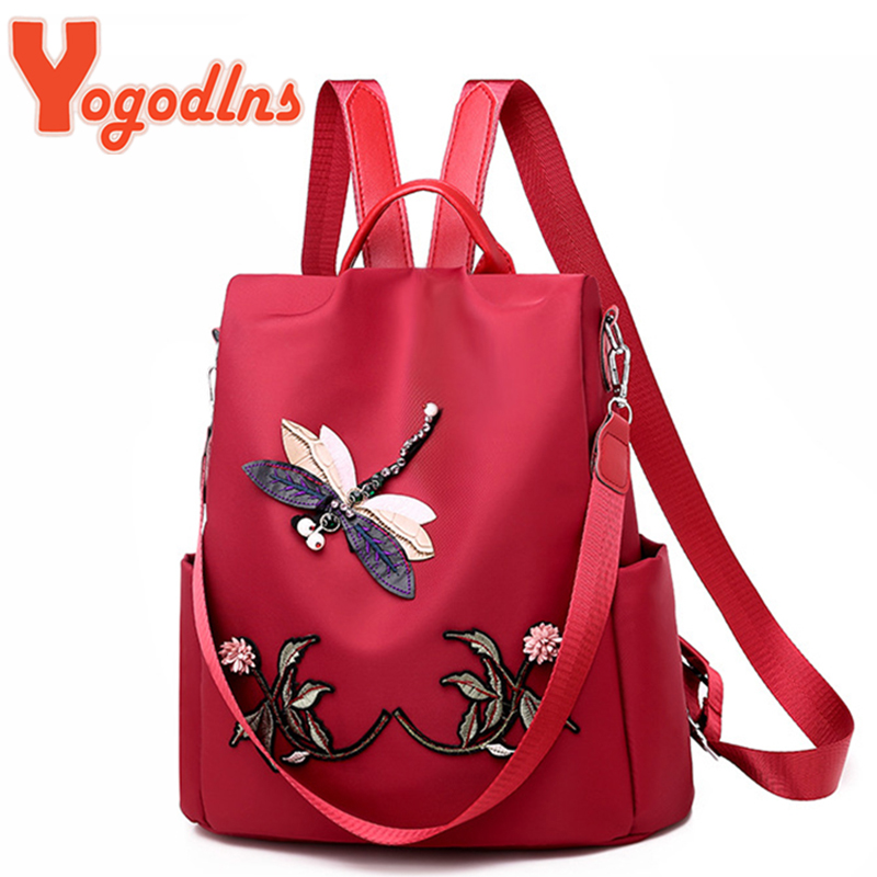 Women Bags H&M - Yogodlns mode broderie sac à dos