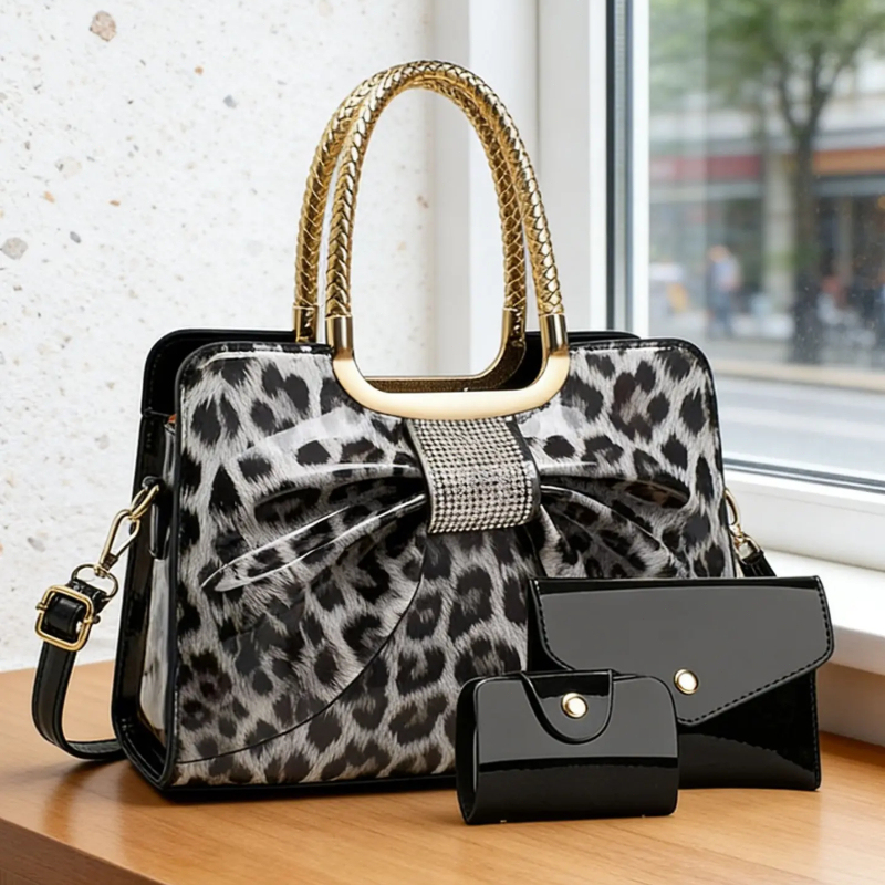 Women Bags Crossbody - Sac pour femme à imprimé léopard