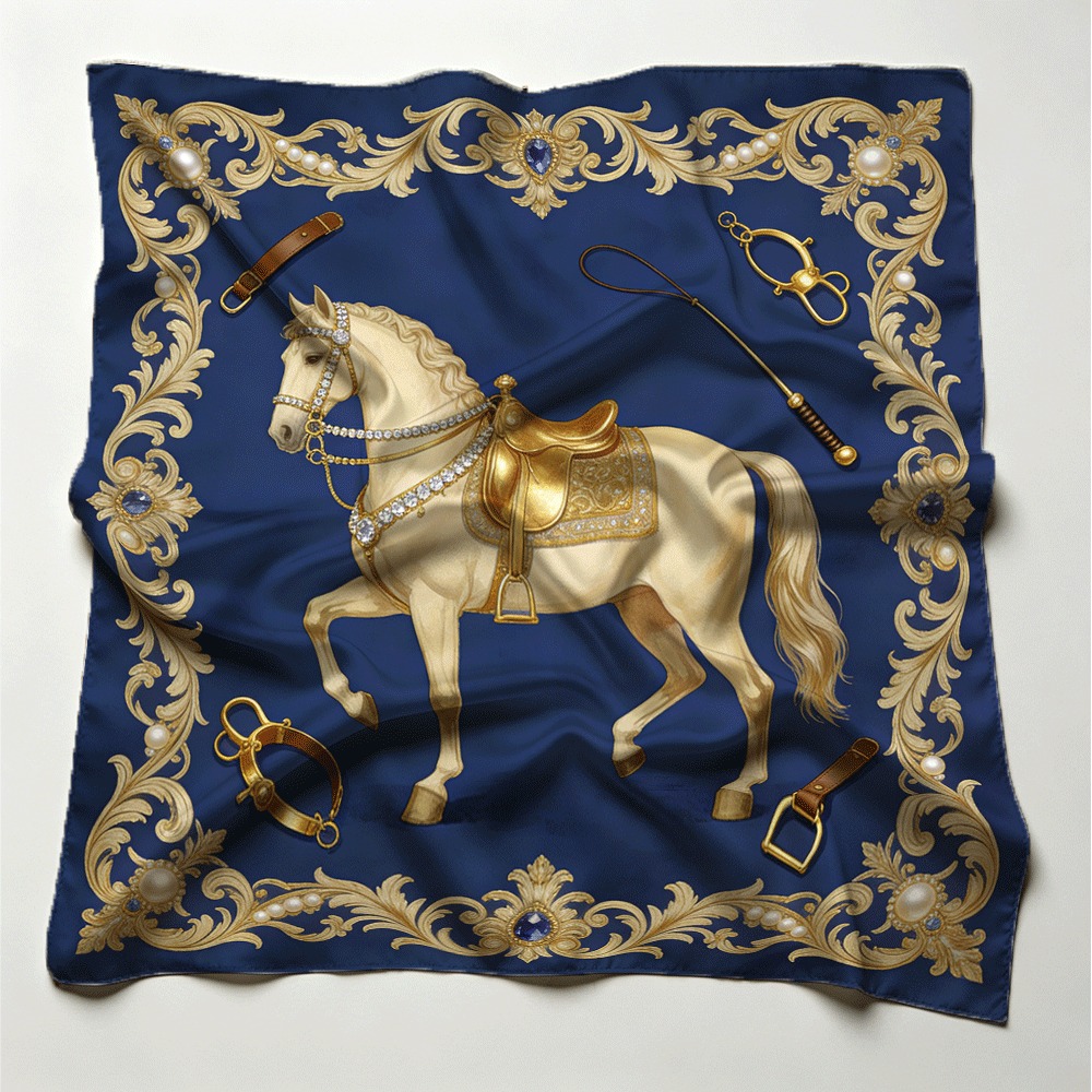 Motif cheval blanc et foulard  - Women Bags White avis et prix