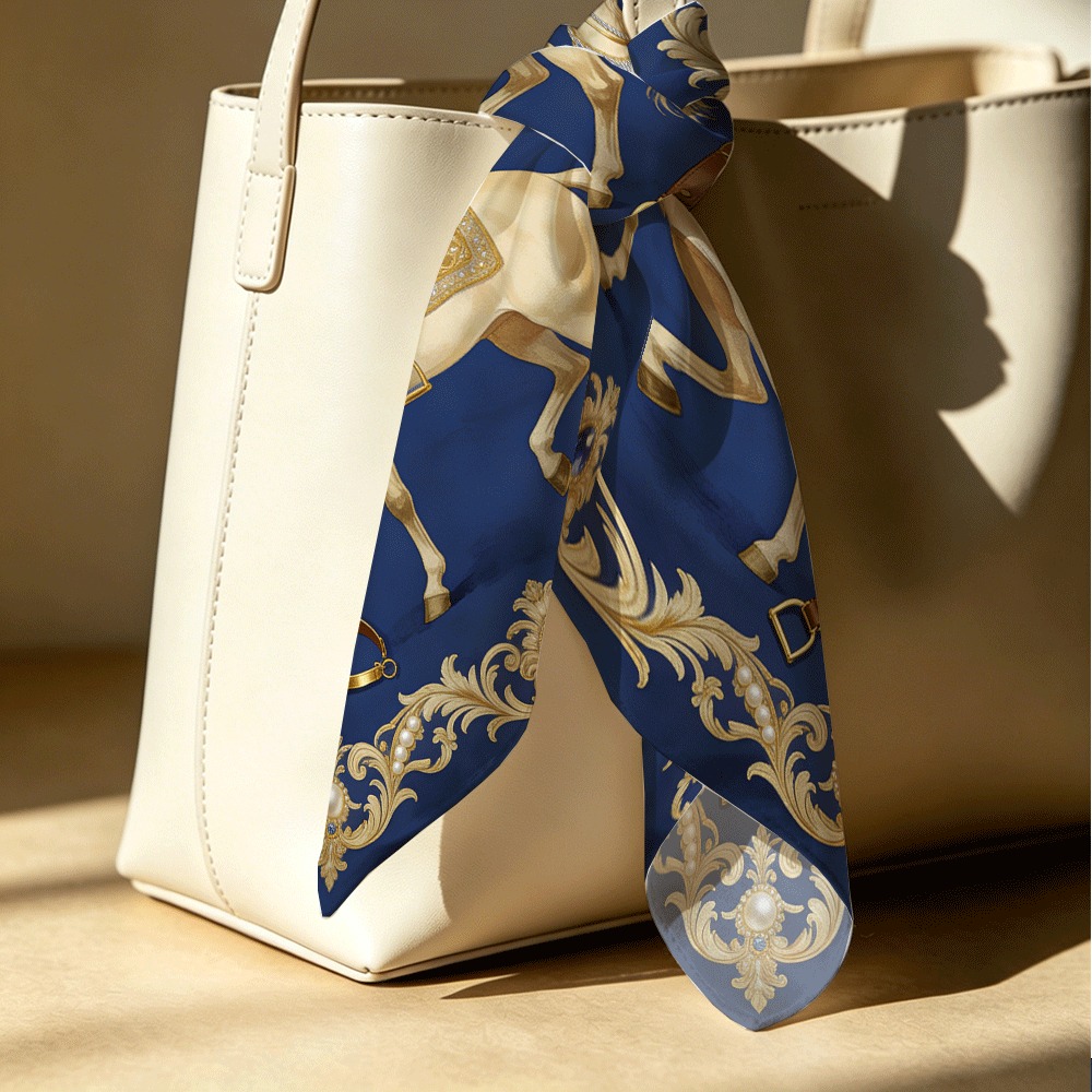Motif cheval blanc et foulard  - Women Bags White avis et prix