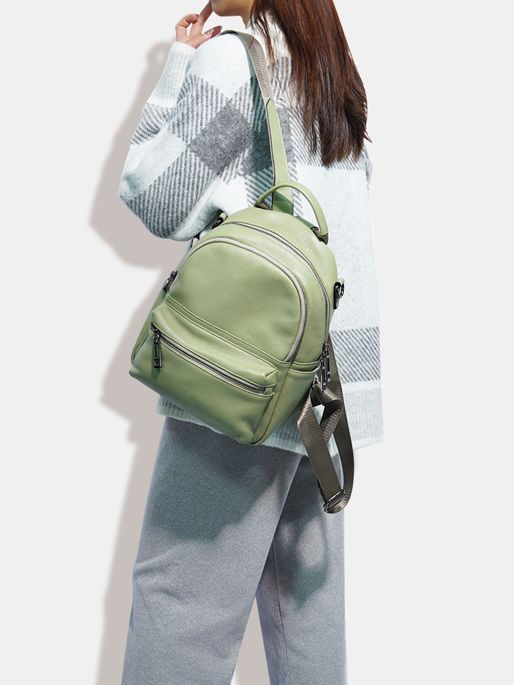 Zency-Sac à dos en cuir pour f - Women Bags White avis et prix