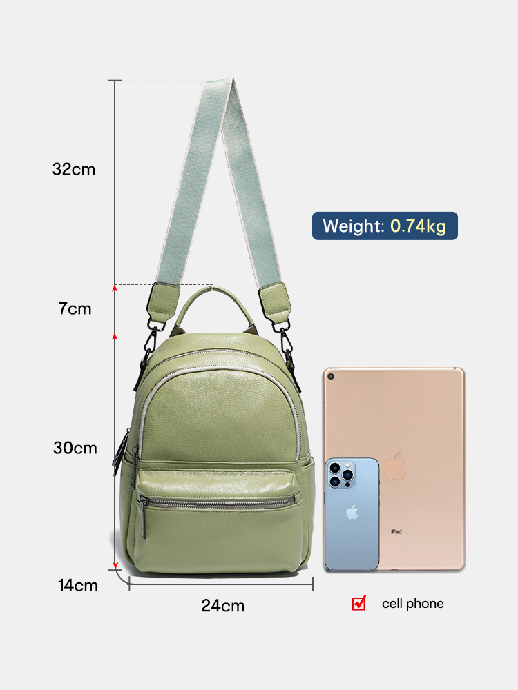Zency-Sac à dos en cuir pour f - Women Bags White avis et prix