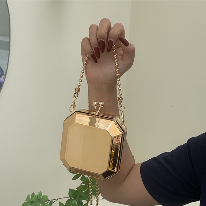 Mini pochette de soirée en or  - Women Bags Gold avis et prix