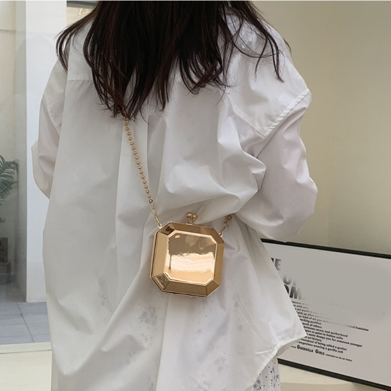 Mini pochette de soirée en or  - Women Bags Gold avis et prix