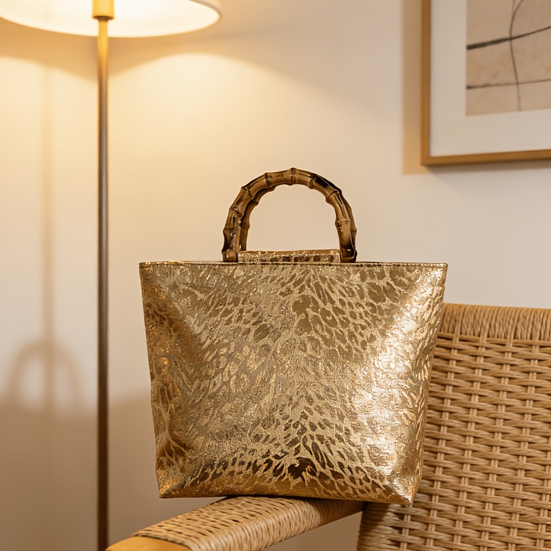 Sac fourre-tout en jacquard do - Women Bags Gold avis et prix