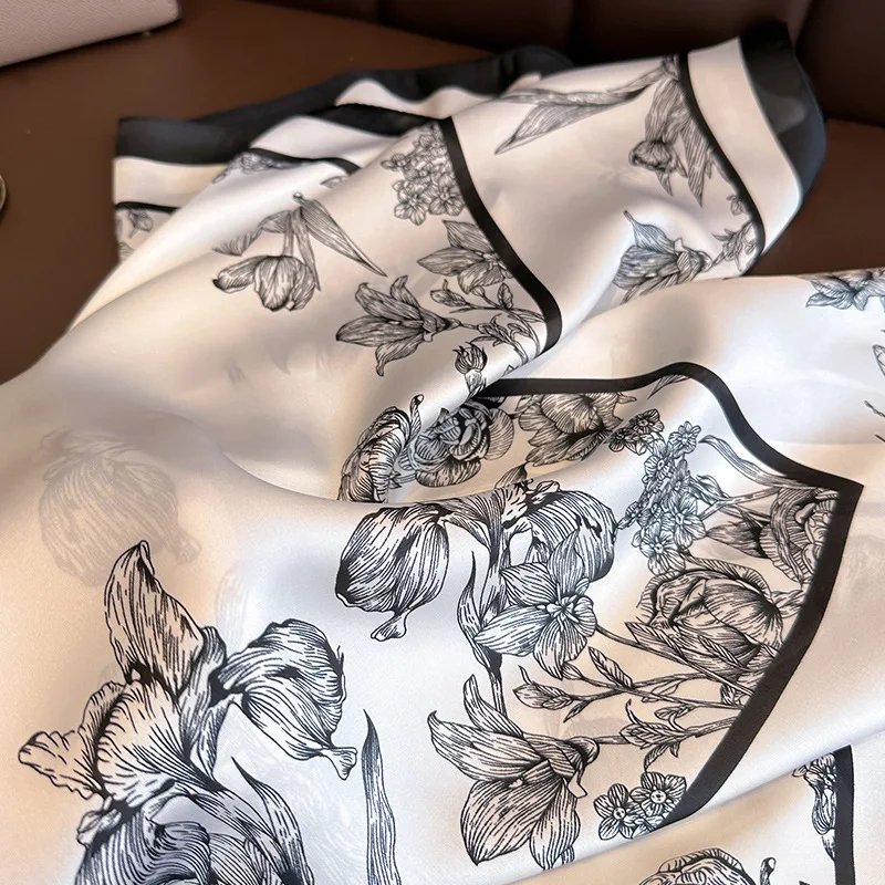 Foulard Carré à Imprimé Floral - Women Bags Online avis et prix