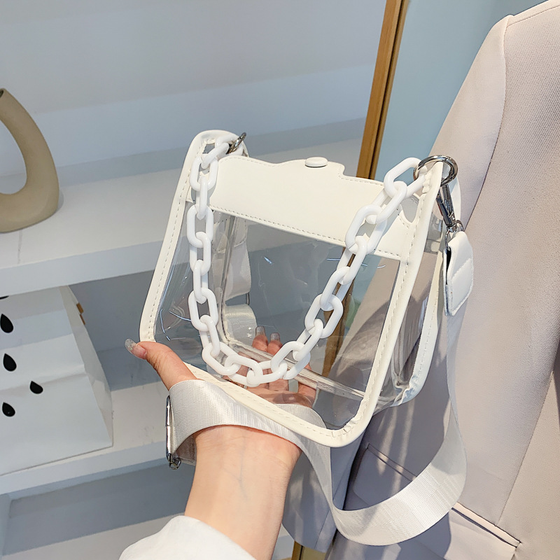 Sac à bandoulière transparent  - Jelly Bag Clear Pvc avis et prix