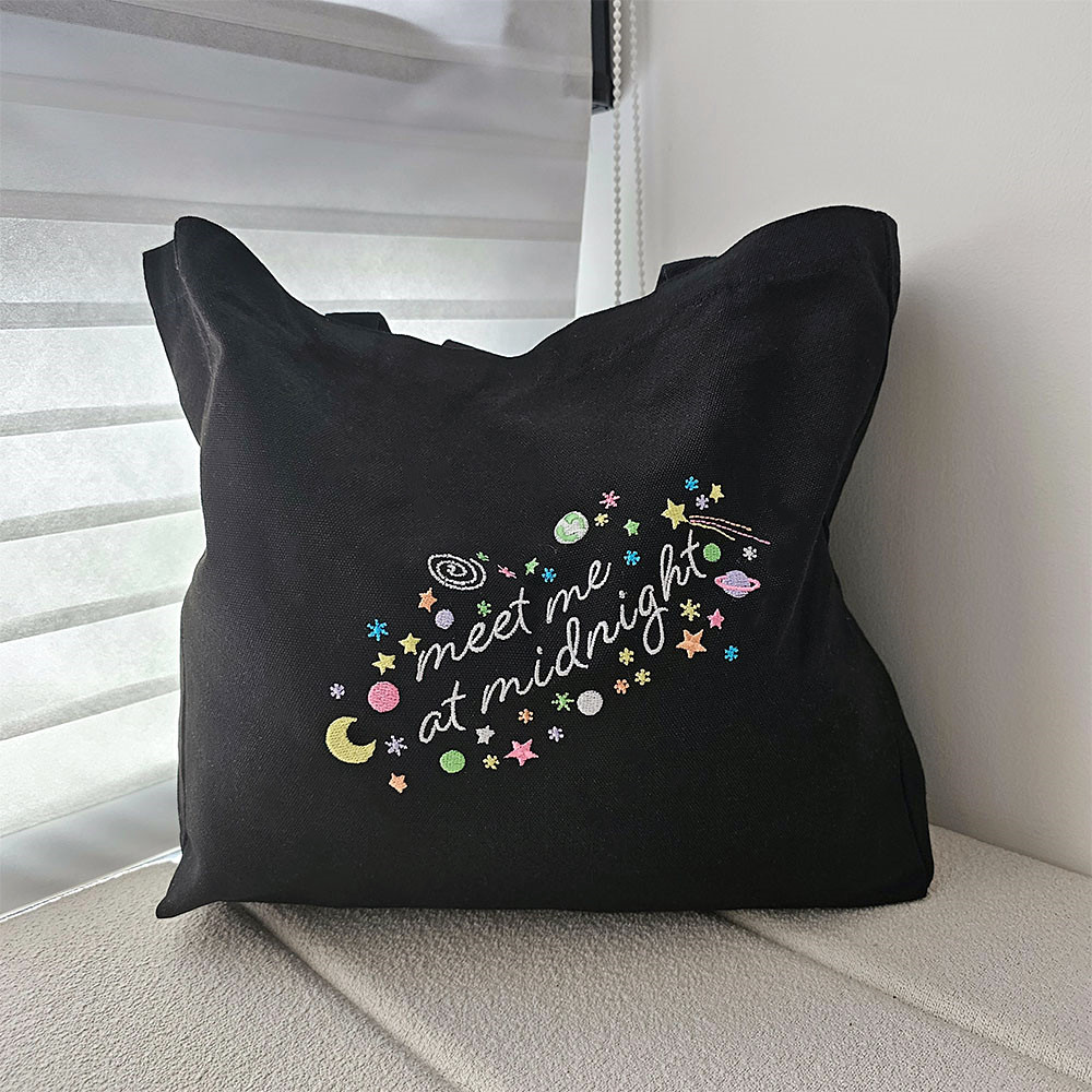 Sac en toile brodée Meet Me At - Women Bags Ck avis et prix