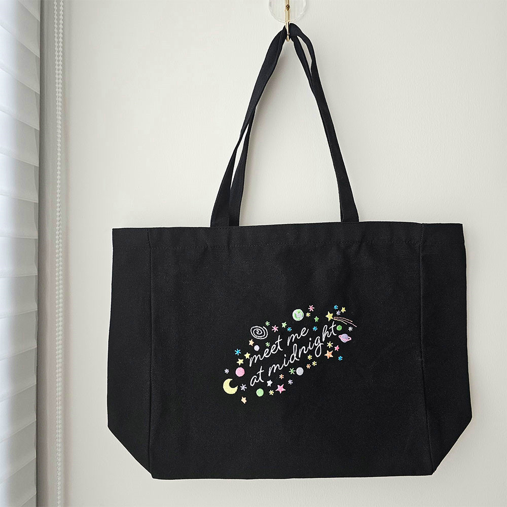 Sac en toile brodée Meet Me At - Women Bags Ck avis et prix