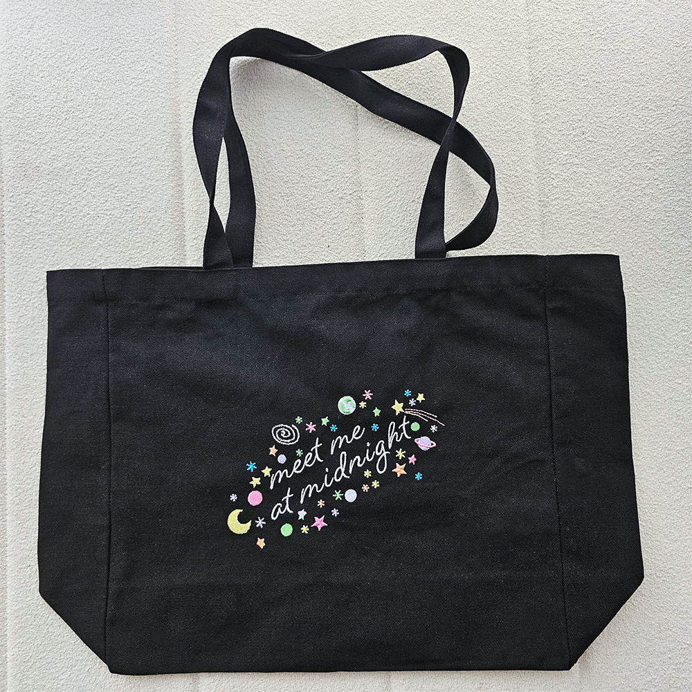 Sac en toile brodée Meet Me At - Women Bags Ck avis et prix